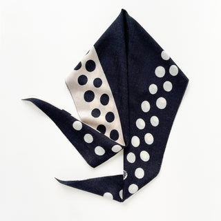 Polka Dot Cashmere Scarf – Women’s Silk Blended Neck Scarf