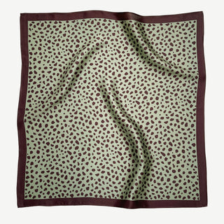 Abstract Spot Silk Scarf – 53cm Unisex Silk Bandana