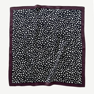 Abstract Spot Silk Scarf – 53cm Unisex Silk Bandana