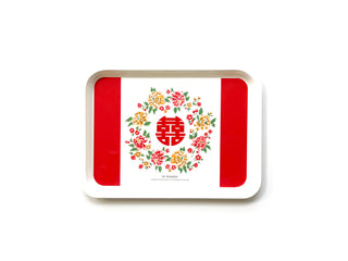 1980s Vintage Pattern Melamine Coffee Tray