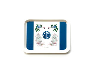 1980s Vintage Pattern Melamine Coffee Tray