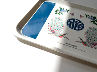 1980s Vintage Pattern Melamine Coffee Tray