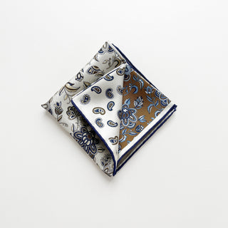 Heritage Patchwork Men's Square Silk Neckerchief Scarf – 53cm