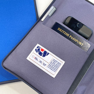 recycled kindle case in blue