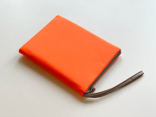 neon orange recycled kindle case